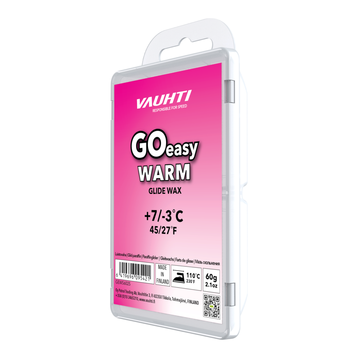 Vauhti Go Easy Warm Glidvalla 60 g +7 / -3