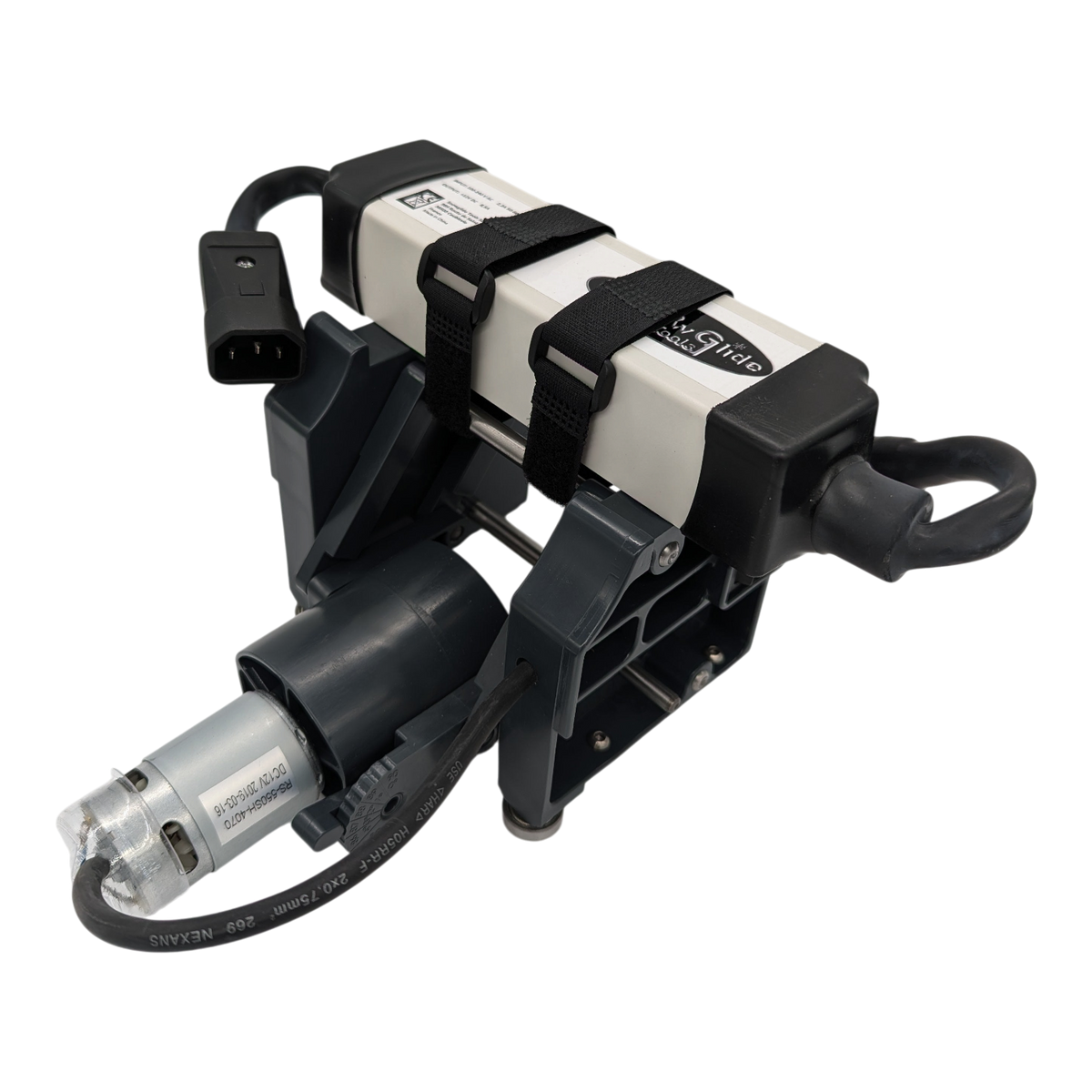 skidvalla.se Snowglide Rhombus electric ski edge sharpener with CBN stone and power adapter in a studio setting