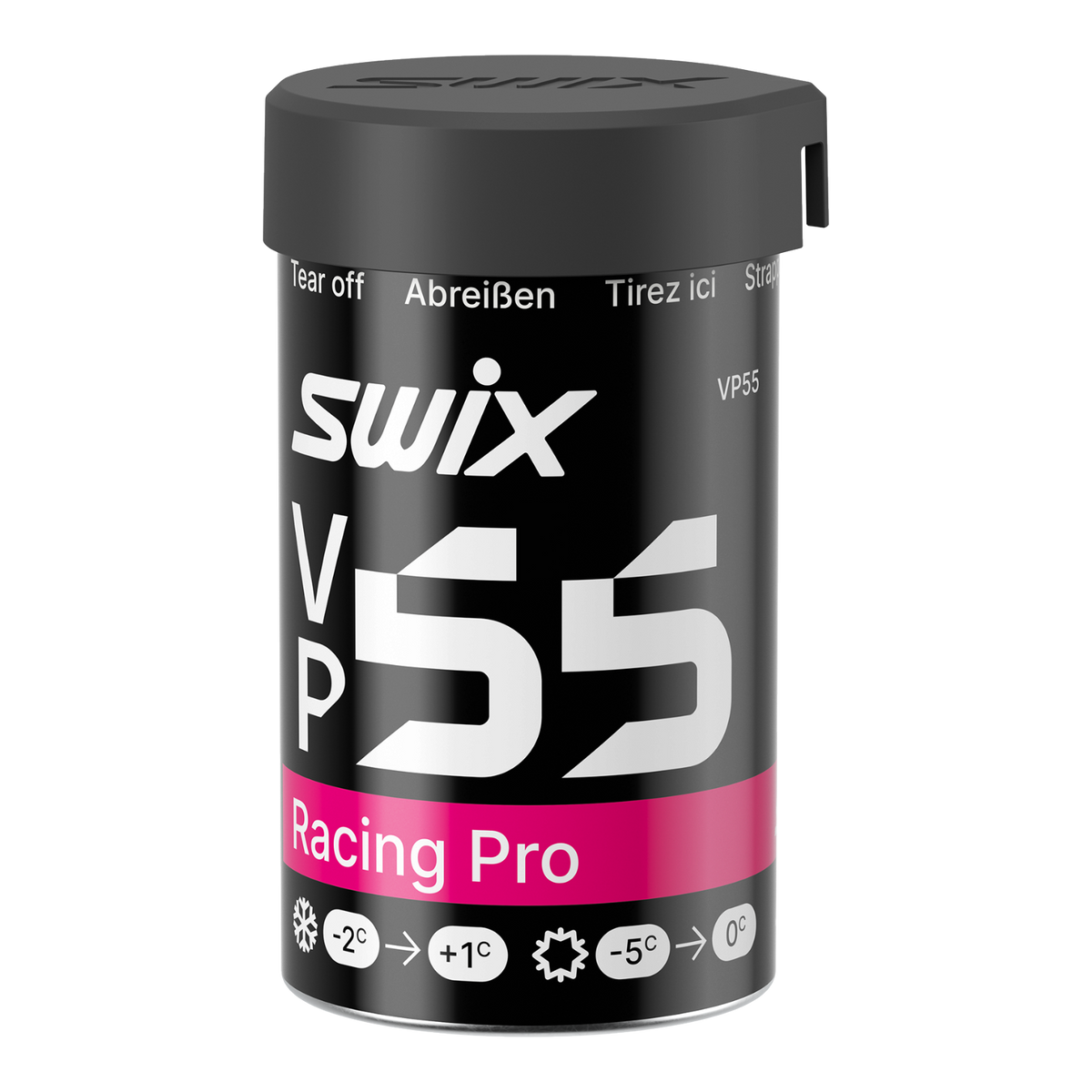 skidvalla.se Swix VP55 Racing Pro violet grip wax for classic cross-country skiing in humid conditions