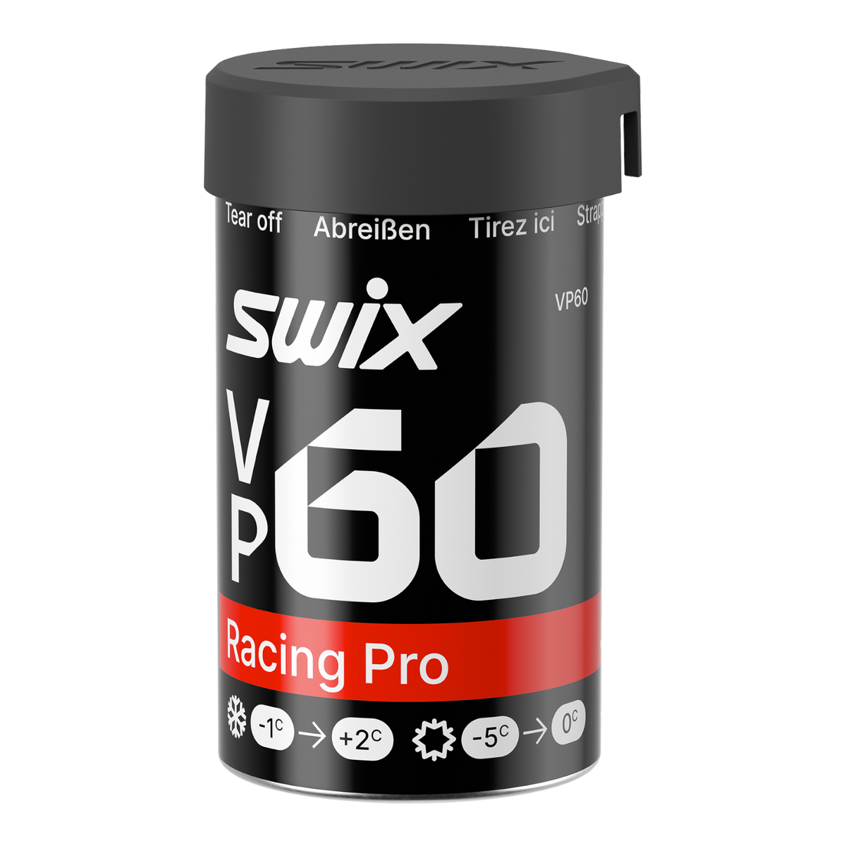 skidvalla.se Swix VP60 Racing Pro kick wax for classic cross-country skiing in a 43g container