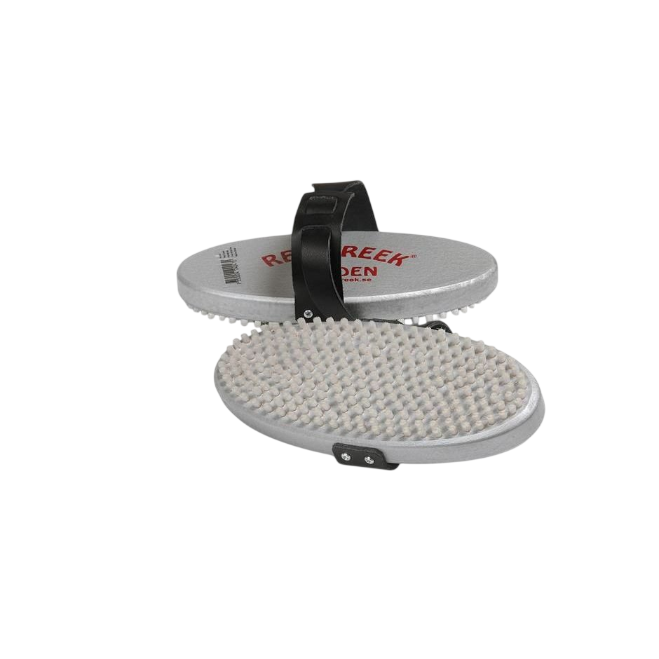 Red Creek - Red Creek Oval Nylon Brush White Fine Racing Silver - 2047 - Skidvalla.se