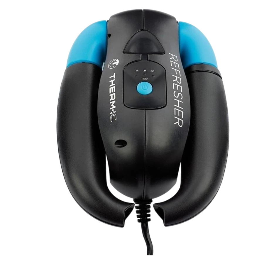 skidvalla.se THERM-IC Refresher boot and glove dryer with UV light, black and blue finish, and adjustable timer.