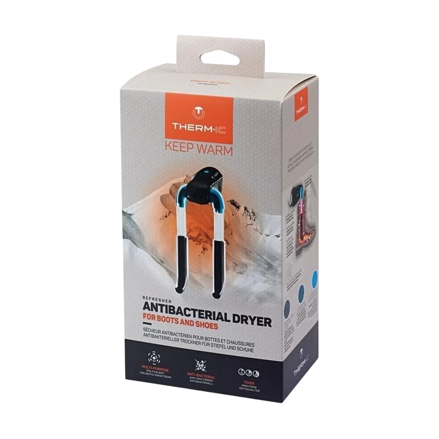 skidvalla.se THERM-IC Refresher antibacterial boot and shoe dryer in its retail packaging box