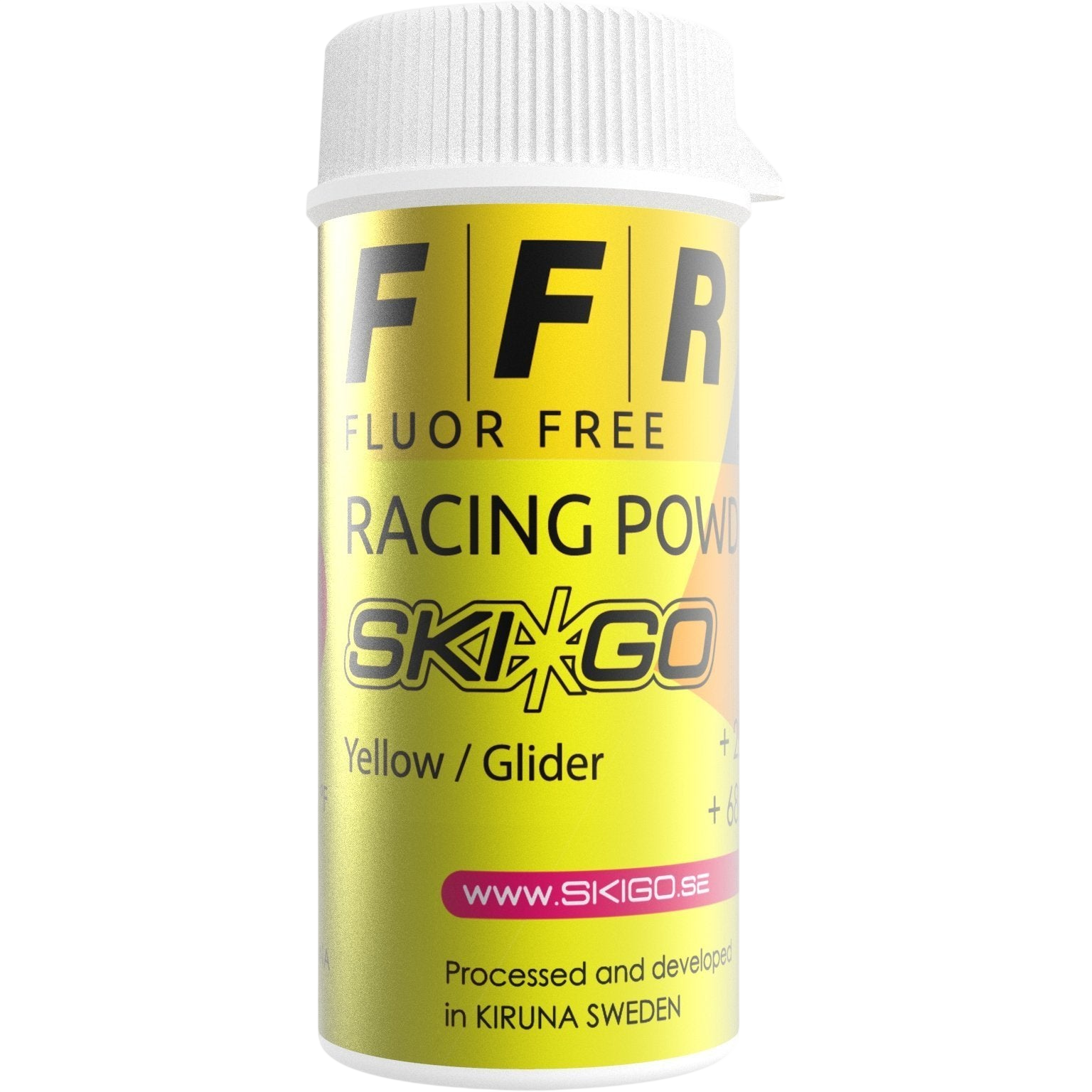 SkiGo FFR Racing Powder Yellow +20 / -1 | Skidvalla.se – skidvalla.se