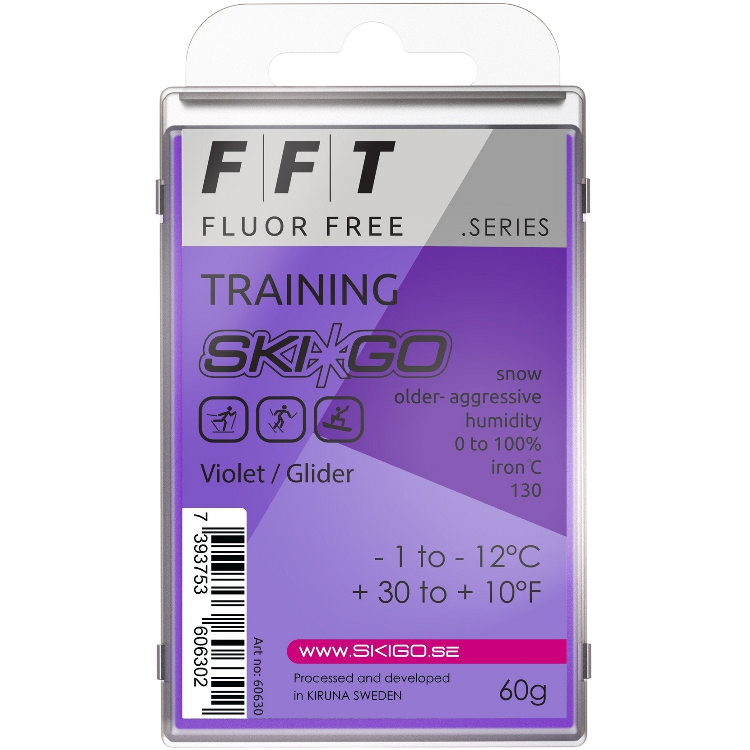SkiGo - SkiGo FFT Training Violet 60g -1 / -12 - 60630 - Skidvalla.se