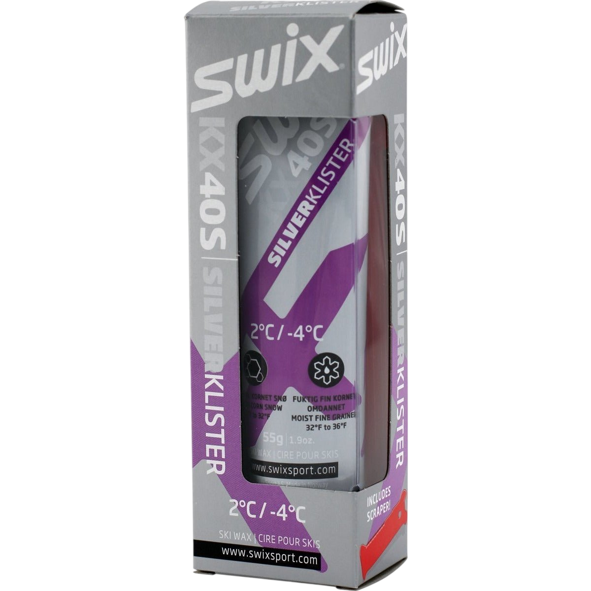 Swix - Swix KX40S Silver Klister +2 / -4 - KX40S - Skidvalla.se