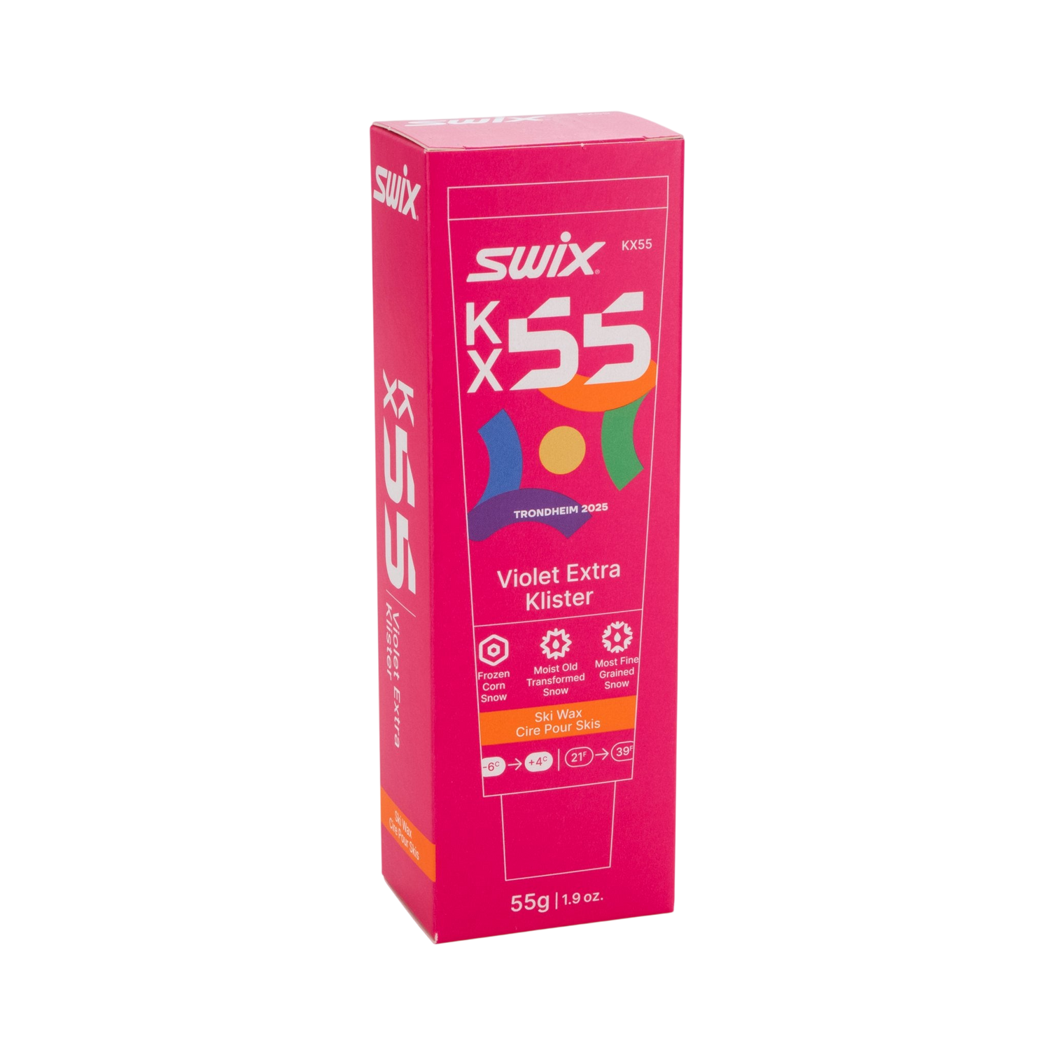 Swix - Swix KX55 Violet Extra Klister +4 / -6 - KX55 - Skidvalla.se