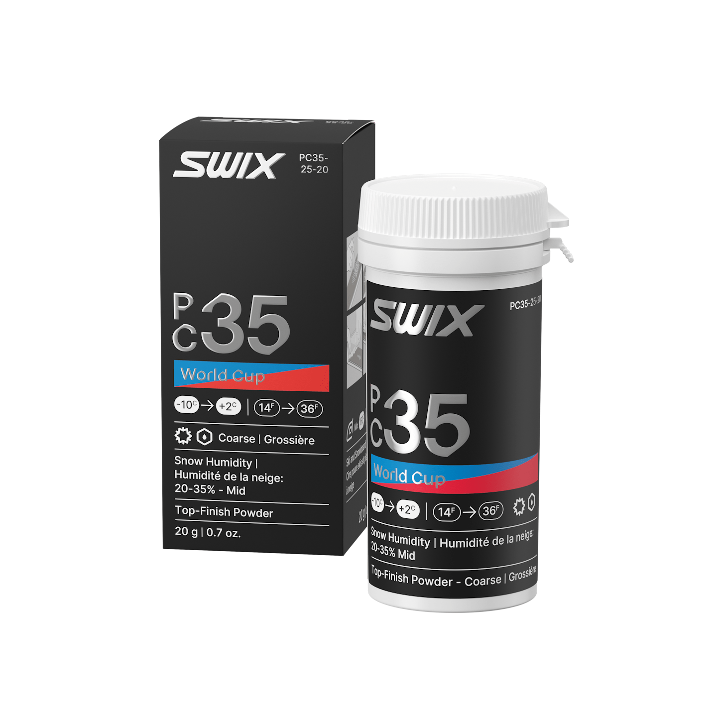 Swix - Swix PC35 Pulver Grov och Medeltorr snö +2 / - 10 20g - PC35-25-20 - Skidvalla.se