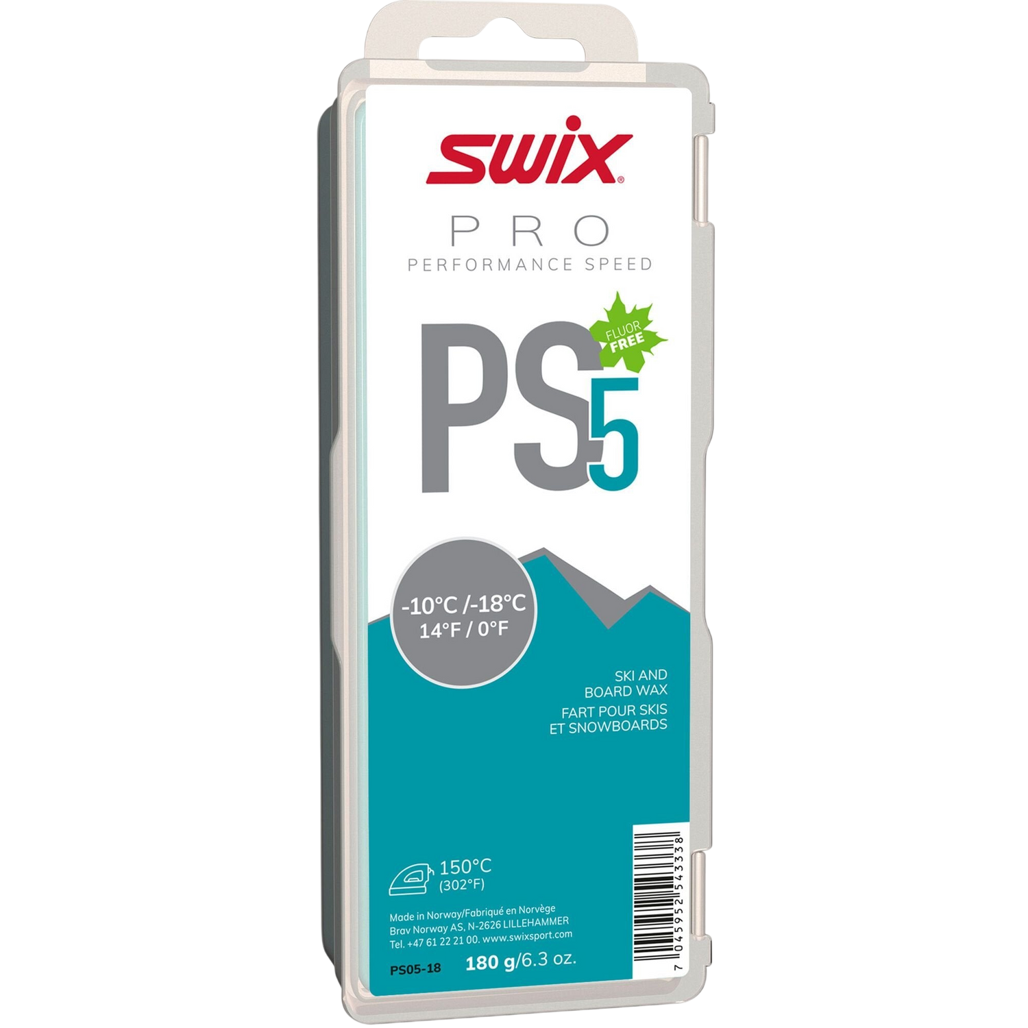 Swix - Swix Pro PS5 Turquoise -10 / -18 180g - PS05-18 - Skidvalla.se
