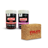 Vola burkvalla 2-pack Lila/Röd med kork (2 x 45 g)