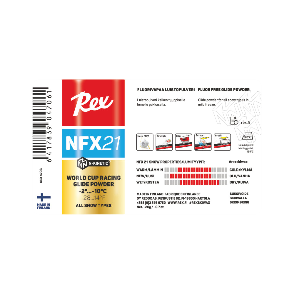Rex NFX21 Blue vallapulver 20 g