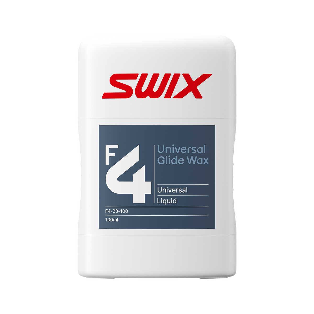 skidvalla.se Swix F4 universal liquid glide wax in a 100ml white bottle for skis and snowboards