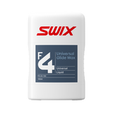 skidvalla.se Swix F4 universal liquid glide wax in a 100ml white bottle for skis and snowboards