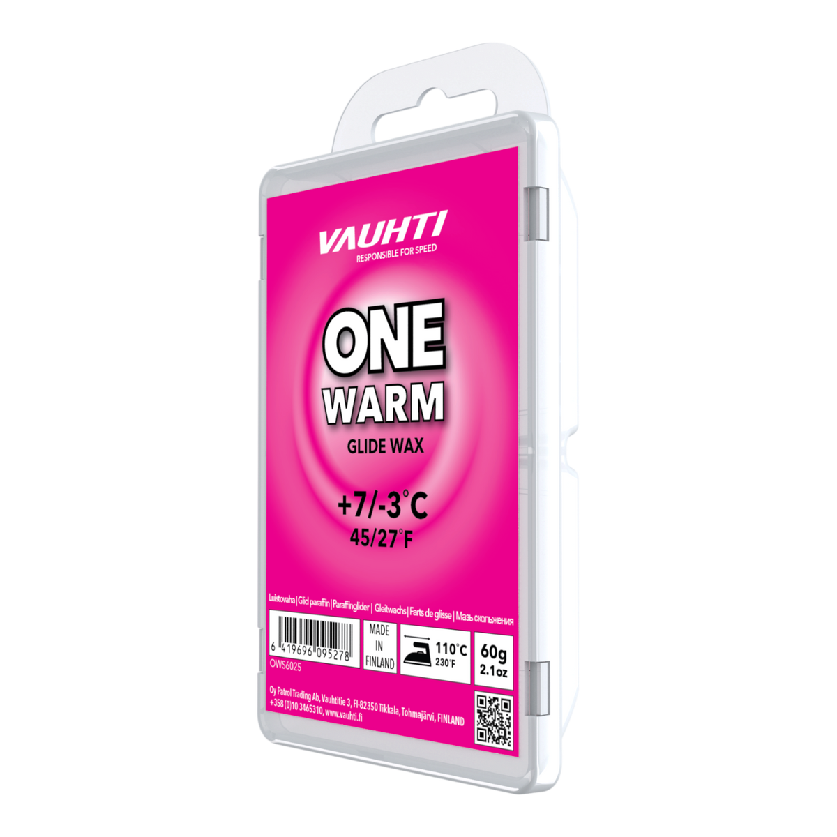 Vauhti ONE Warm Glidvalla 60 g +7 / -3
