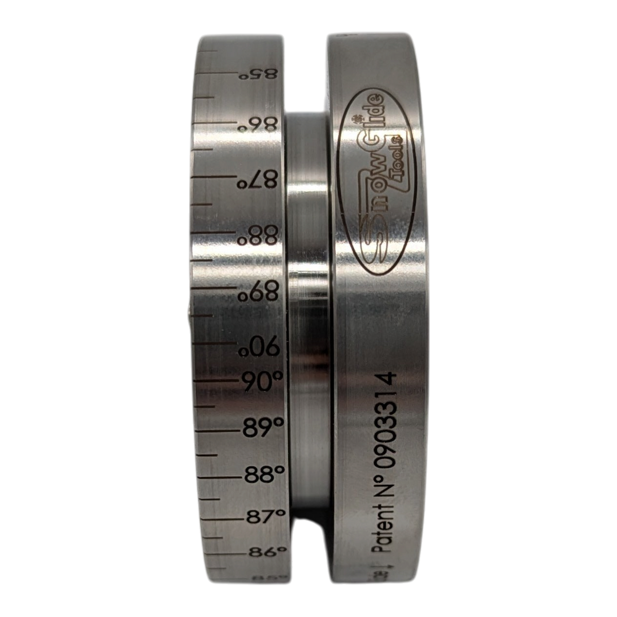 skidvalla.se Snowglide AM-1 stainless steel angle gauge for measuring ski and snowboard edge angles