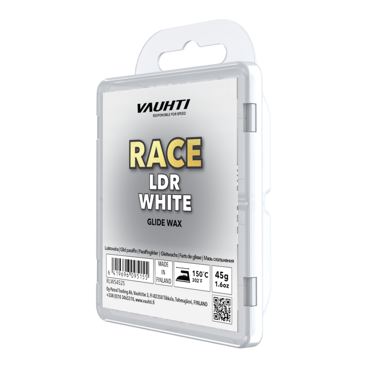 Vauhti Race LDR White Grundvalla 180 g
