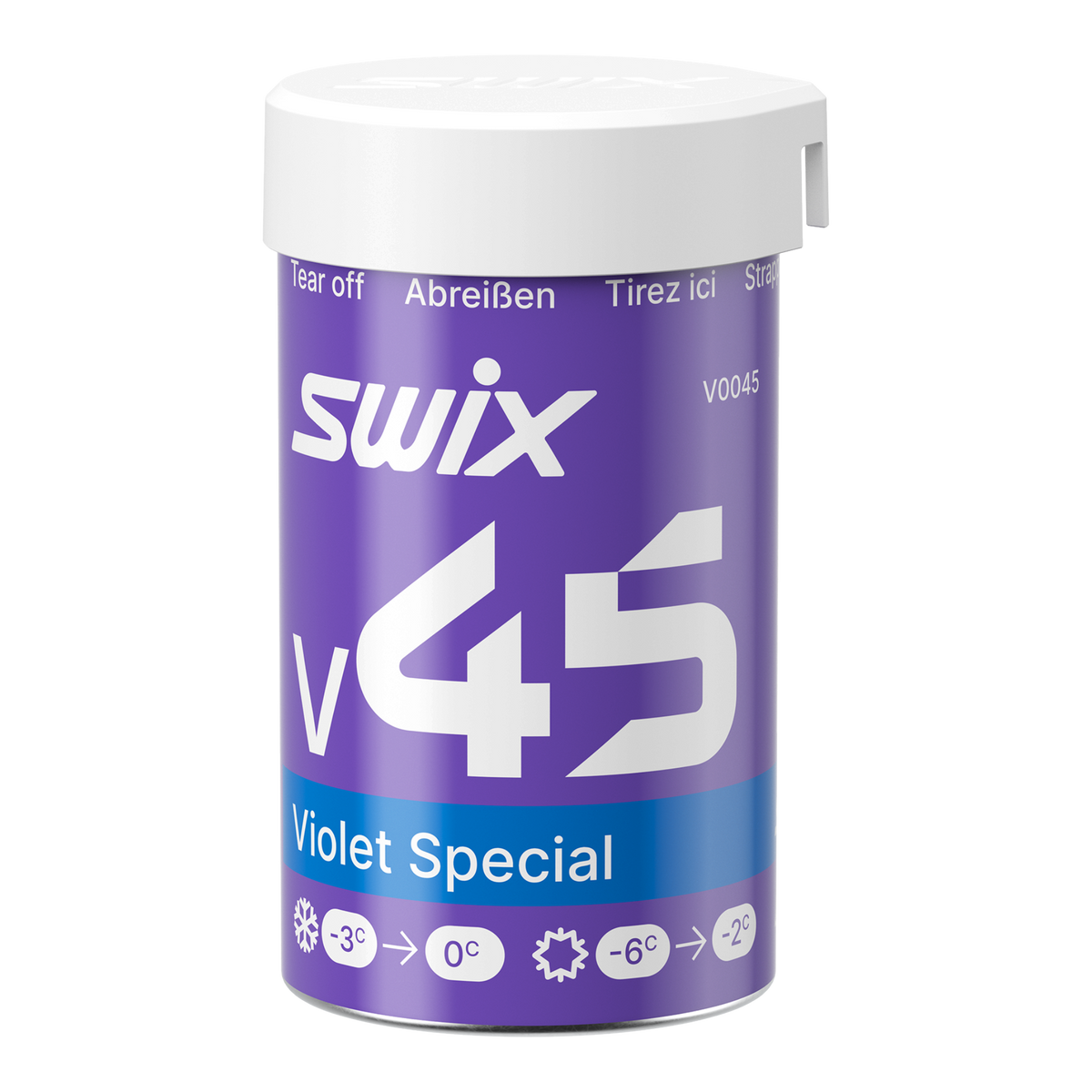 skidvalla.se Swix V45 Violet Special burkvalla för klassisk längdskidåkning i temperaturer mellan 0 och -6 grader.