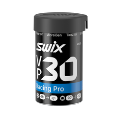 skidvalla.se Swix VP30 Racing Pro grip wax for cold conditions in a black and blue container