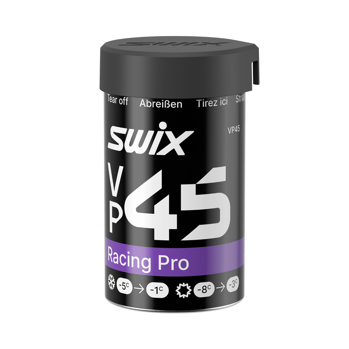skidvalla.se Swix VP45 Racing Pro blue and violet hard wax for classic cross-country skiing in cold winter conditions
