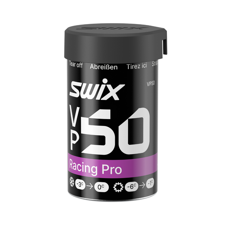 skidvalla.se Swix VP50 Racing Pro light violet grip wax for classic cross-country skiing in 0 to -6 degree conditions