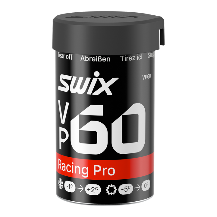skidvalla.se Swix VP60 Racing Pro kick wax for classic cross-country skiing in a 43g container