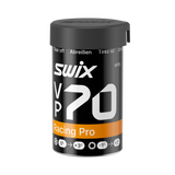 skidvalla.se Swix VP70 Racing Pro yellow grip wax for classic cross-country skiing in warm, humid conditions.
