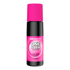 skidvalla.se Vauhti ONE Warm flytande glidvalla för varm snö i rosa flaska med skruvkork