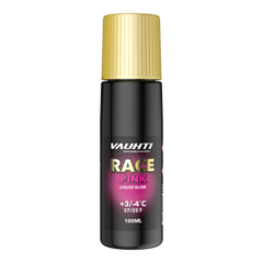 skidvalla.se Vauhti Race Pink flytande glidvalla för temperaturer mellan +3 och -4 grader i 100 ml flaska.
