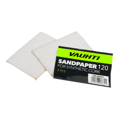 Vauhti sandpapper för syntetkork, kornstorlek 120, 3-pack
