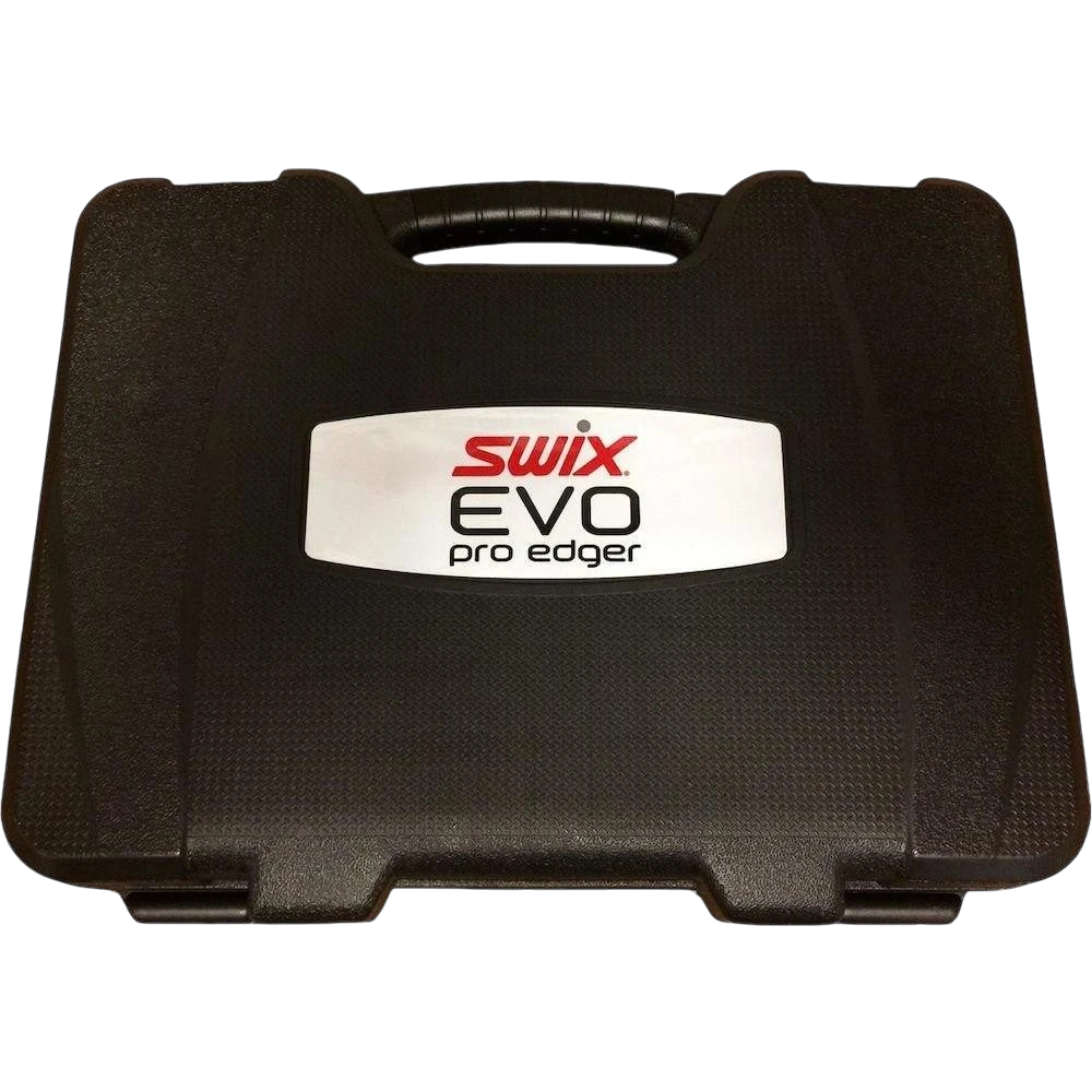 skidvalla.se black protective carrying case for Swix EVO Pro Edge Tuner with branded logo plate