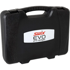 skidvalla.se black protective storage case for Swix EVO Pro Edge Tuner with branded logo on the front