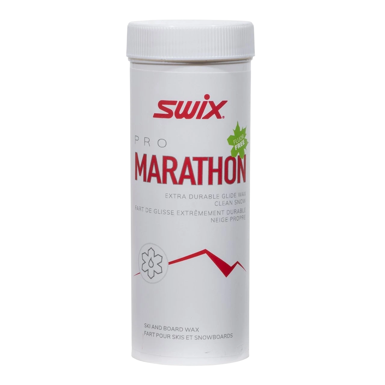 skidvalla.se Swix Marathon powder glide wax for cross-country skis in a 40g white container
