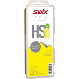 skidvalla.se Swix Pro HS10 yellow fluor-free ski wax block for warm and wet snow conditions in 180g packaging