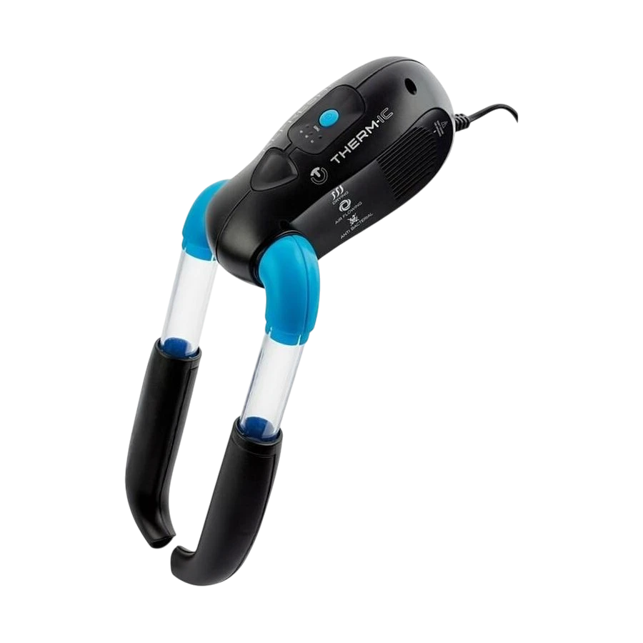 skidvalla.se THERM-IC Refresher boot and glove dryer with UV light, adjustable arms, and timer in black and blue