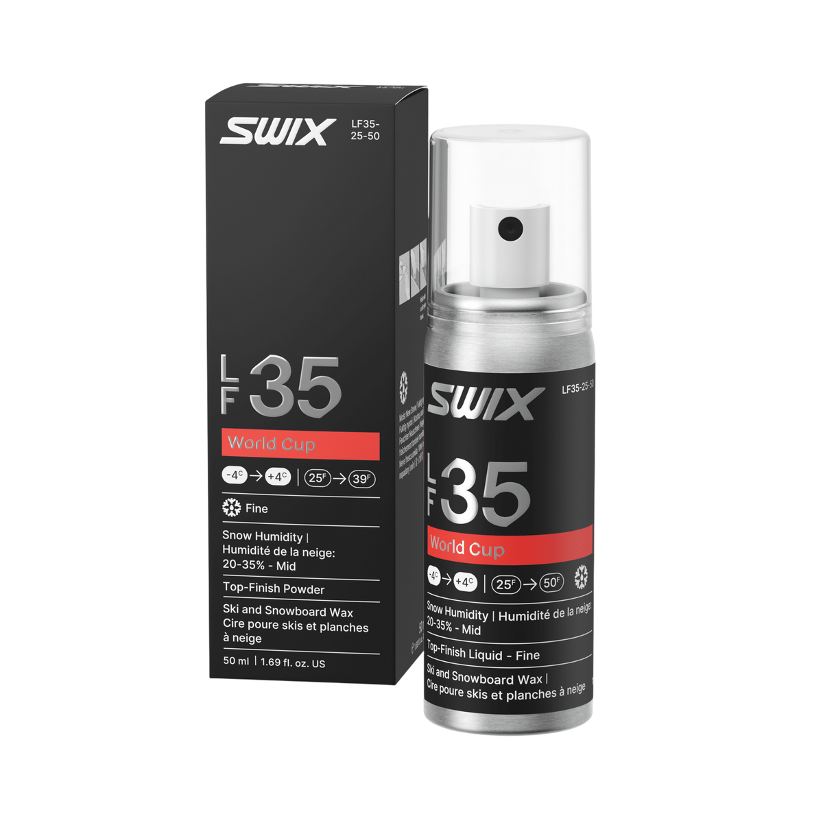 Swix - Swix LF35 Liquid Fine and Medium-Dry Snow 50ml - LF35-25-50-V - skidvalla.se