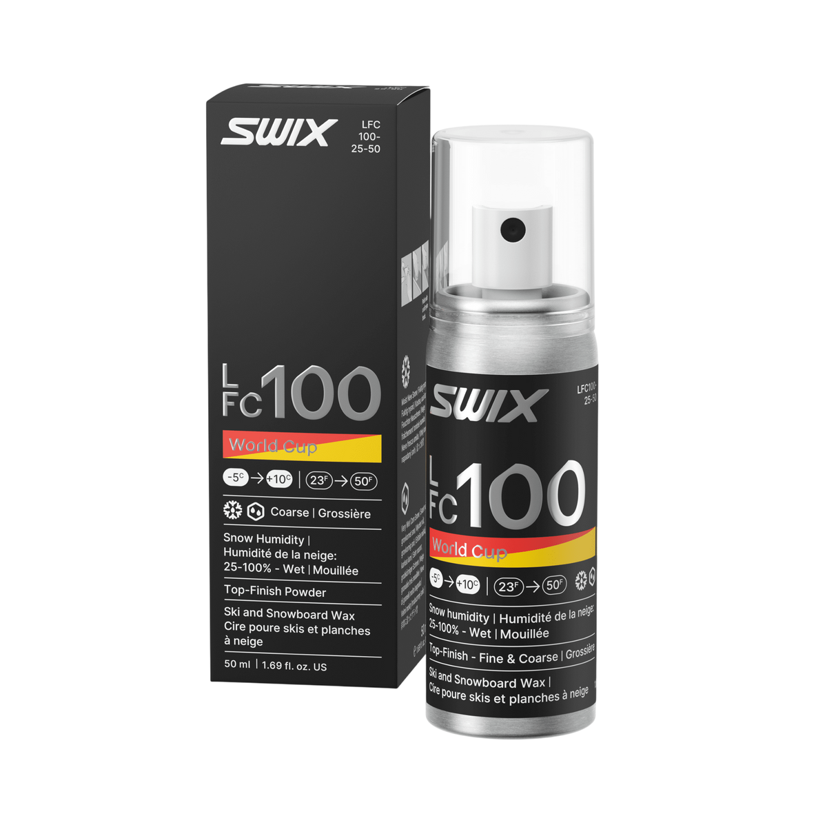Swix - Swix LFC100 Liquid Finish/Coarse and Moist Snow 50ml - LFC100-25-50 - skidvalla.se
