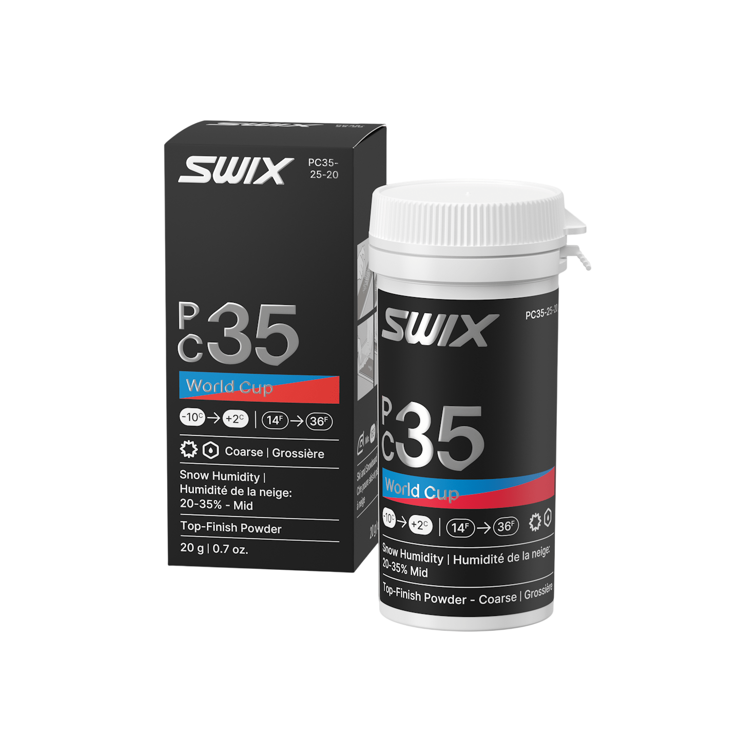 Swix - Swix PC35 Pulver Grov och Medeltorr snö +2 / - 10 20g - PC35-25-20 - Skidvalla.se