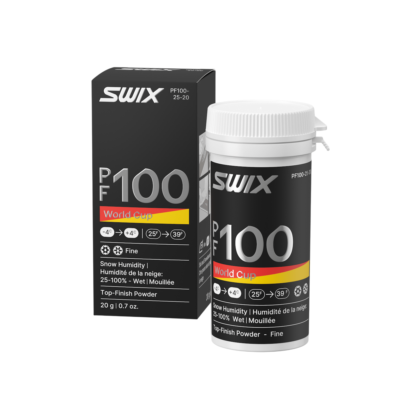 Swix - Swix PF100 Pulver Fin och Fuktig snö +4 / - 4 20g - PF100-25-20 - Skidvalla.se