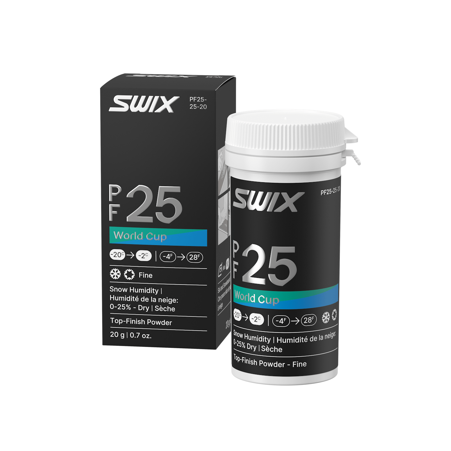 Swix - Swix PF25 Pulver Fin och Torr snö - 2 / - 20 20g - PF25-25-20 - Skidvalla.se