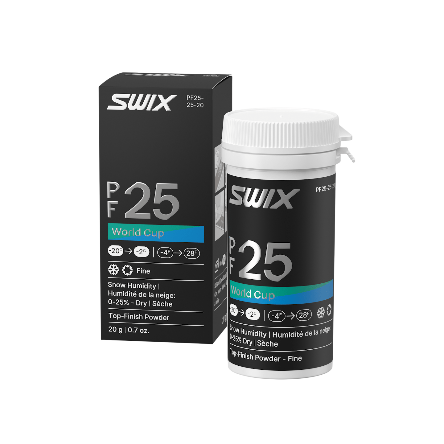 Swix - Swix PF25 Pulver Fin och Torr snö - 2 / - 20 20g - PF25-25-20 - Skidvalla.se