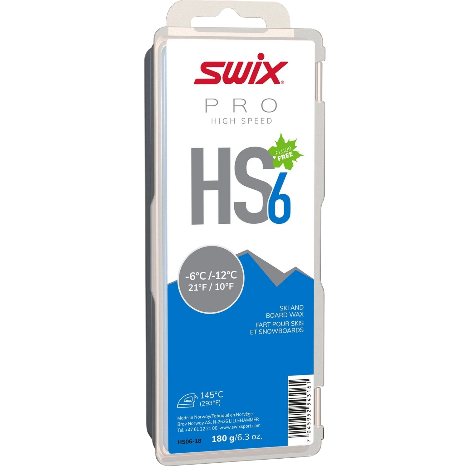 Swix - Swix Pro HS6 Blue -6 / -12 180g - HS06-18 - Skidvalla.se