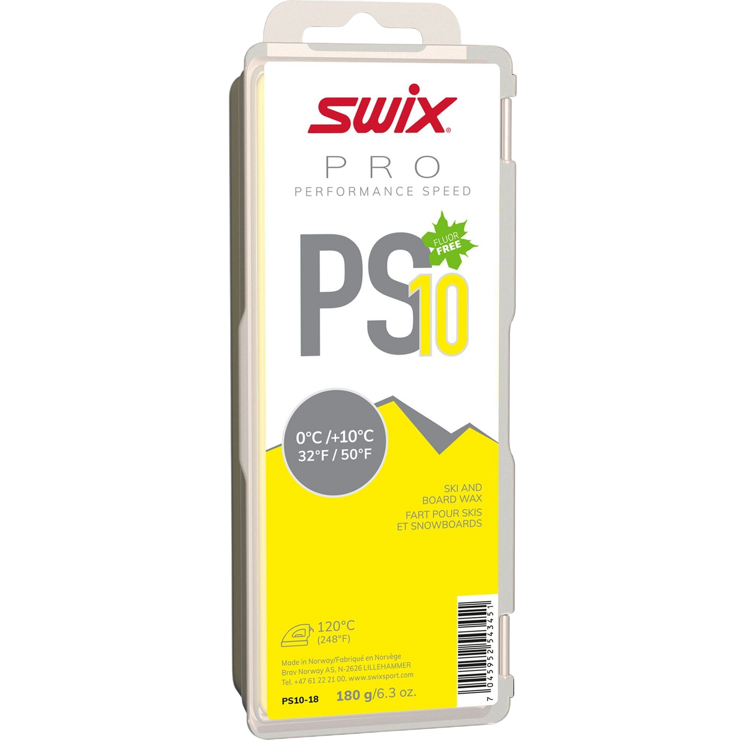 Swix - Swix Pro PS10 Yellow +10 / -0 180g - PS10-18 - Skidvalla.se