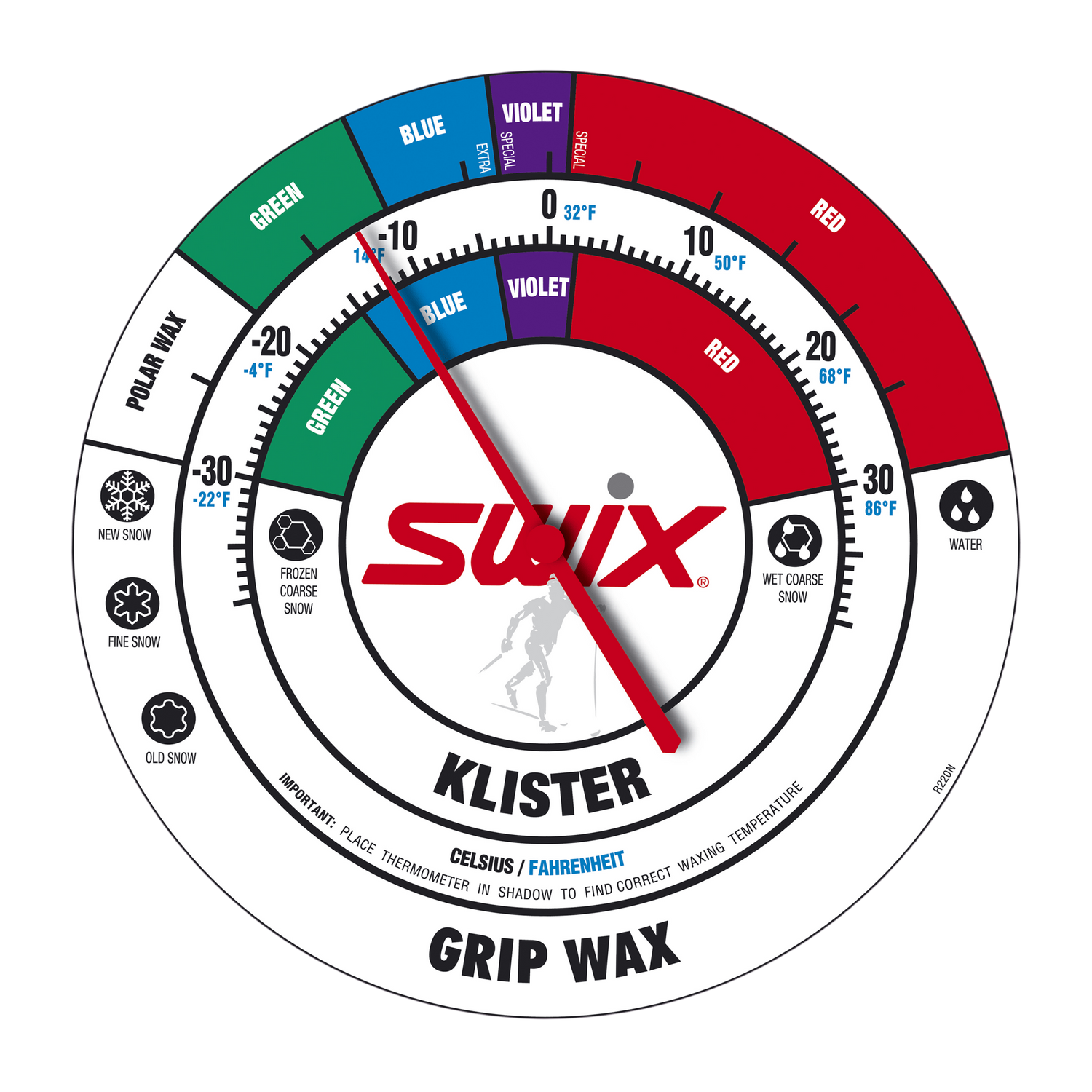 Swix - Swix Round Wall Thermometer - R0220N - Skidvalla.se