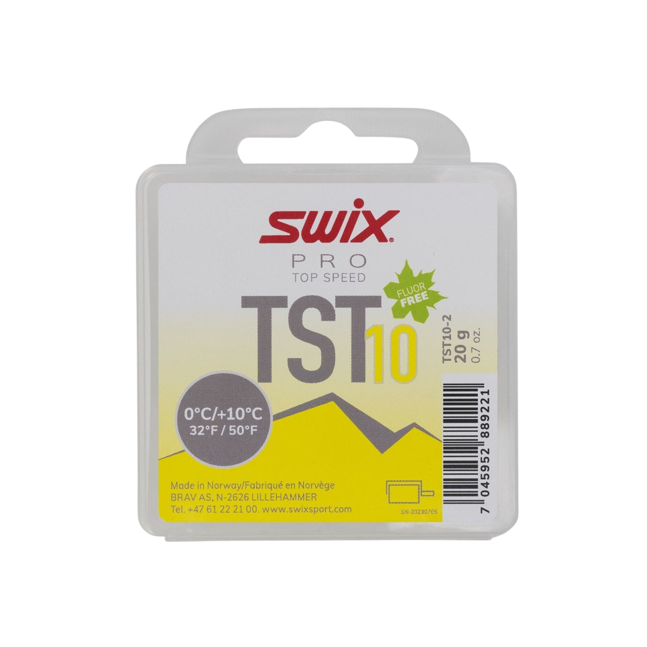 Swix - Swix TST TS10 Turbo Yellow +10 / -0 20g - TST10-2 - Skidvalla.se