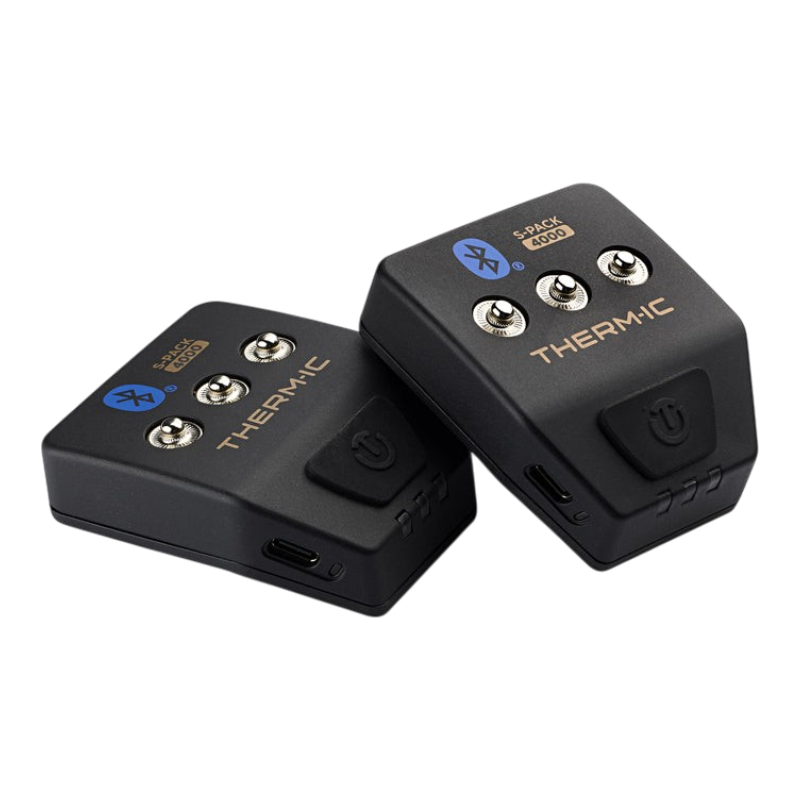 Therm-ic S-Pack 4000 B med USB-C-portar och tryckknappsfästen