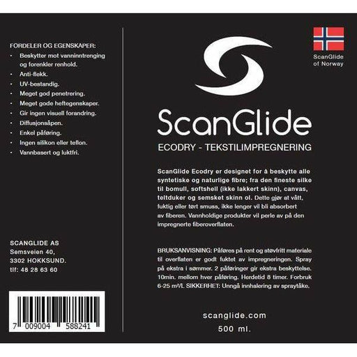 ScanGlide - ScanGlide EcoDry Textilimpregnering - 535 - Skidvalla.se