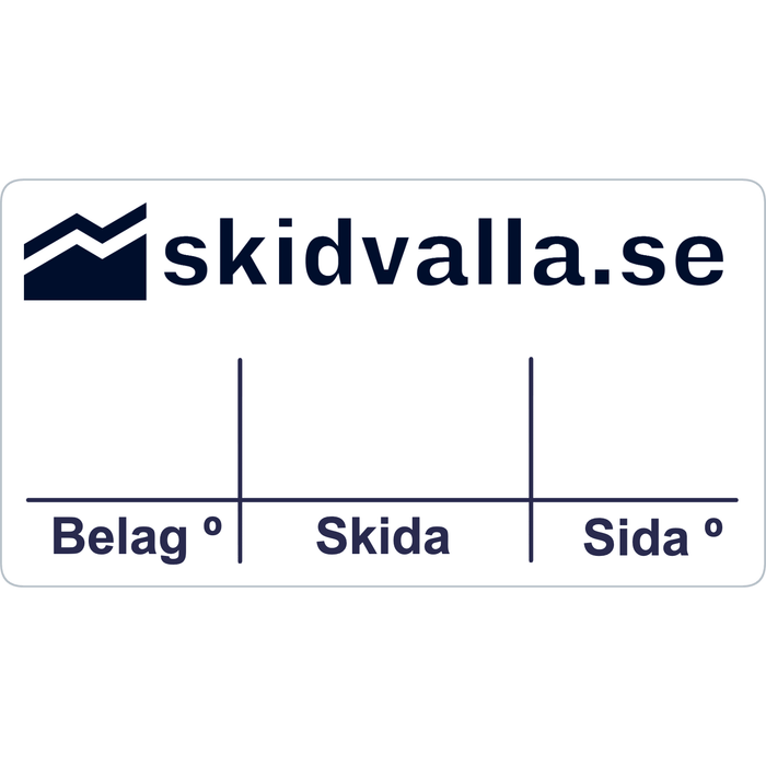 Skidvalla.se - Skidetiketter (8 st) - Skidvalla.se