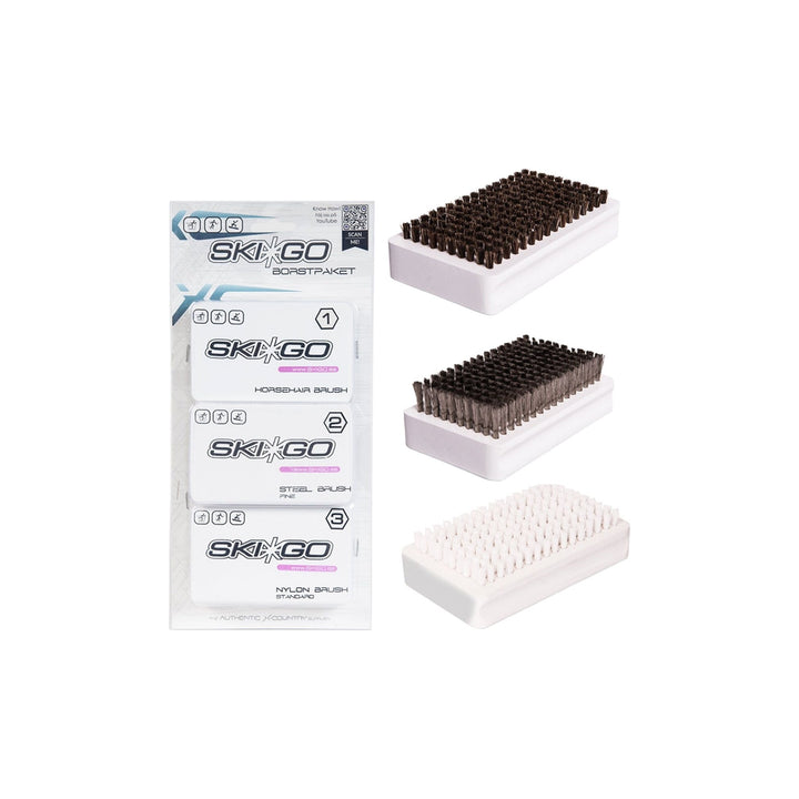 Skigo - Skigo Borstpaket 3st nylon/tagel/stål - 68289 - Skidvalla.se