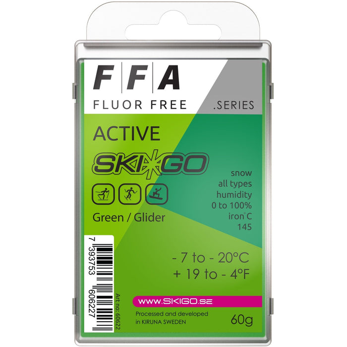 SkiGo - SkiGo FFA Active Green 60g -7 / -20 - 60622 - Skidvalla.se