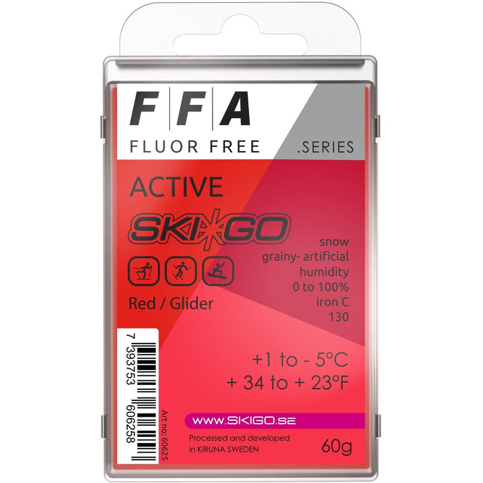 SkiGo - SkiGo FFA Active Red 60g +1 / -5 - 60625 - Skidvalla.se